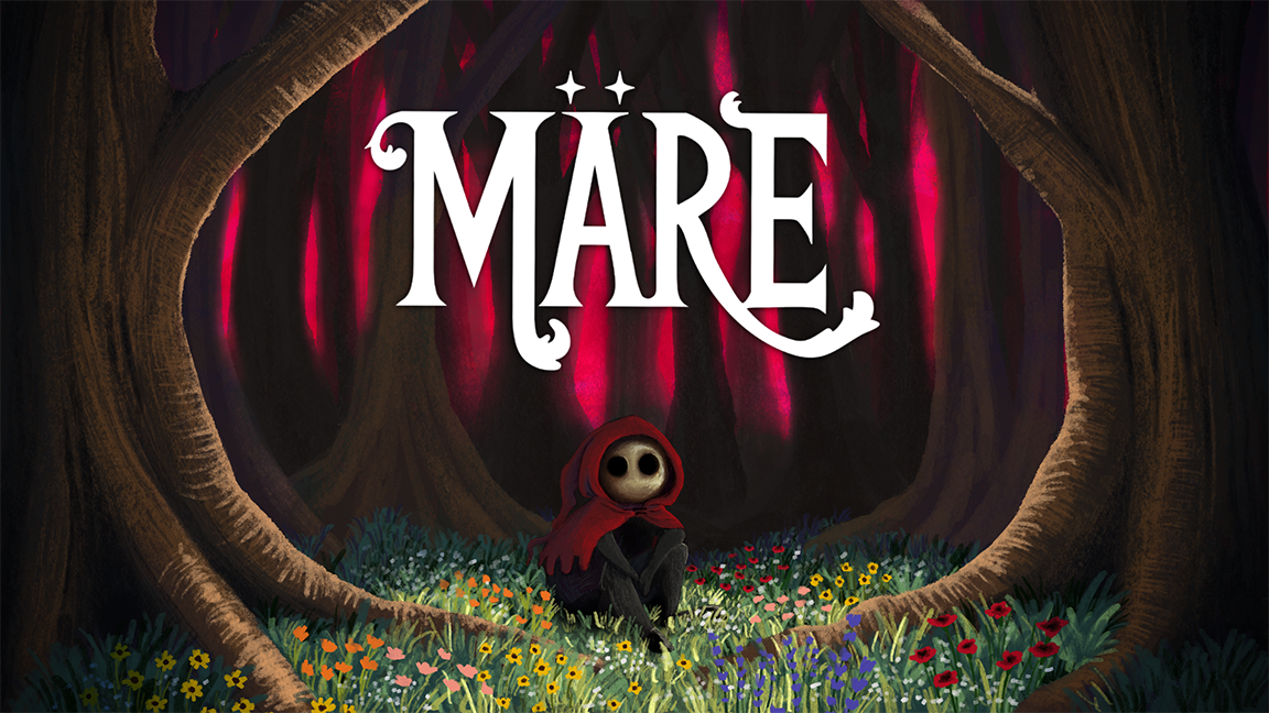maere game art preview - displays a forest with da dark power